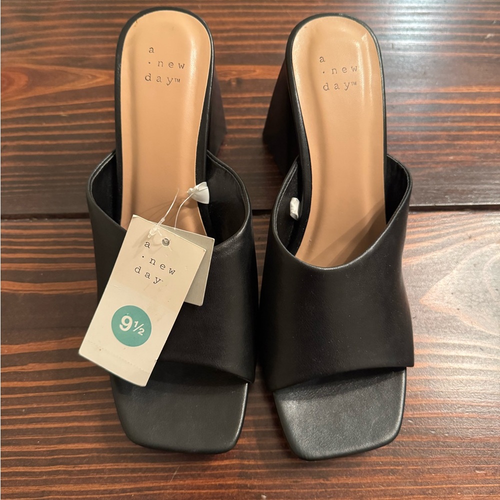 a new day Black Heels